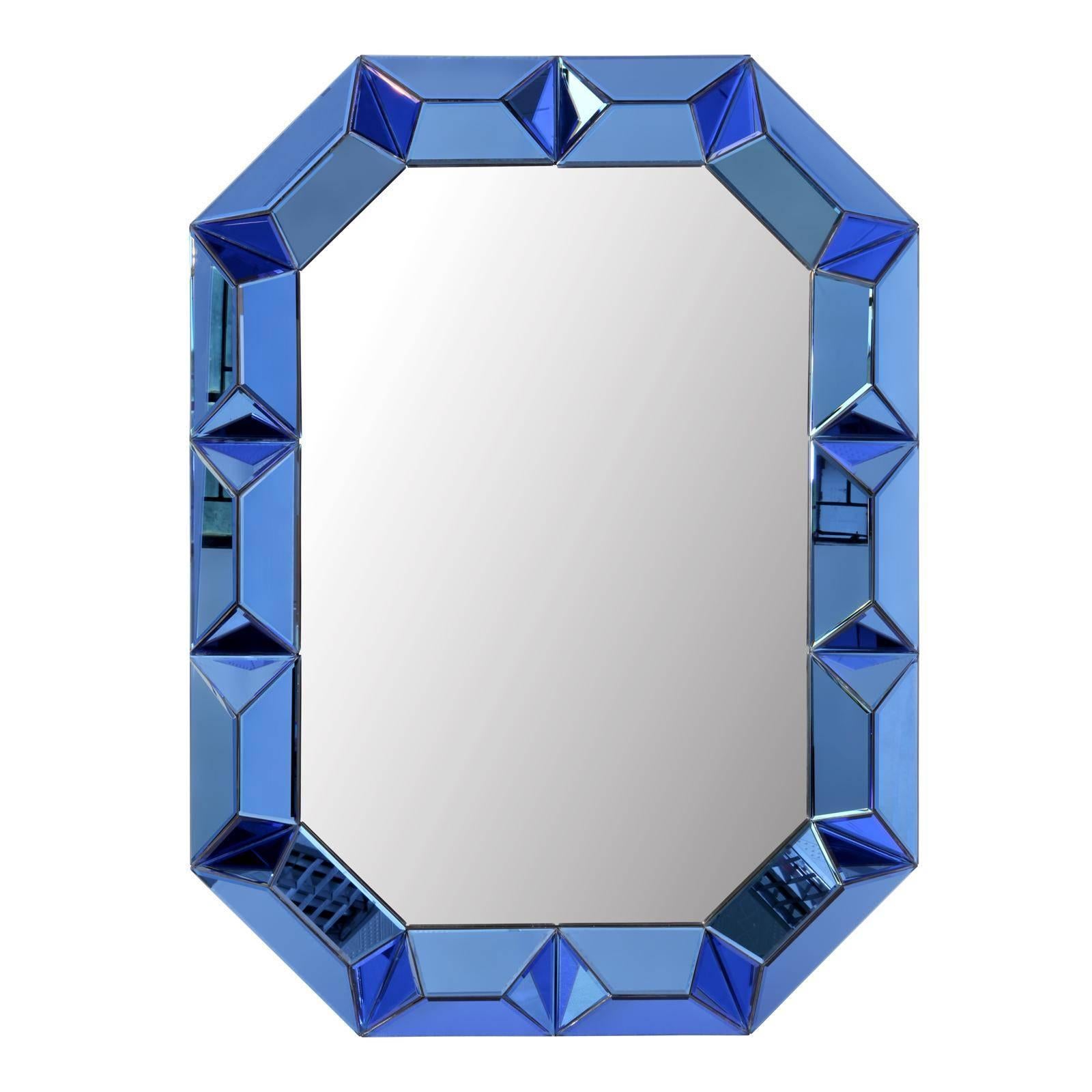 Sapphire Blue Wall Mirror For Sale