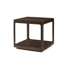 Teak Cube Side Table