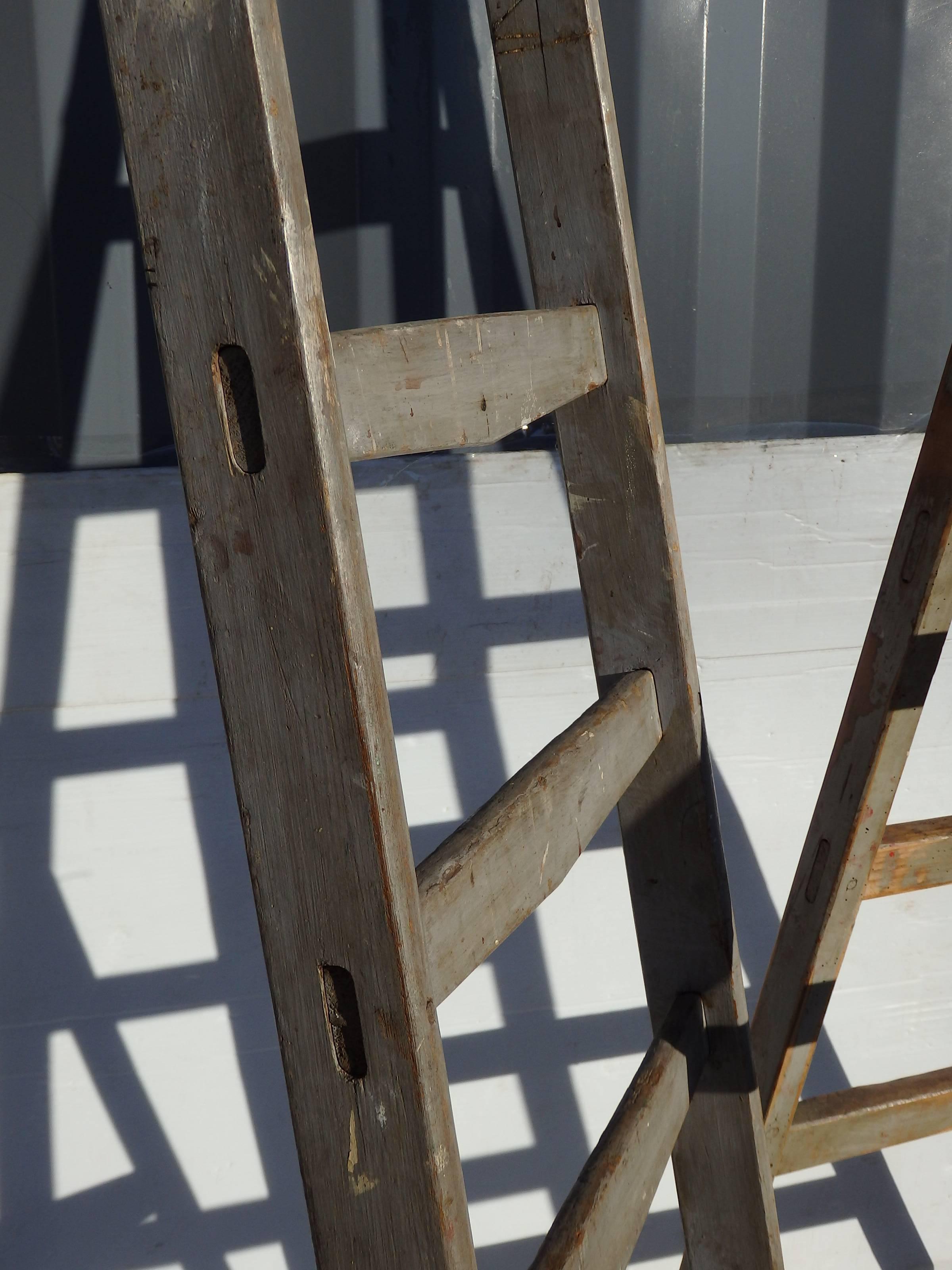 French Fruit picking ladders In Good Condition For Sale In Bridgehampton, NY