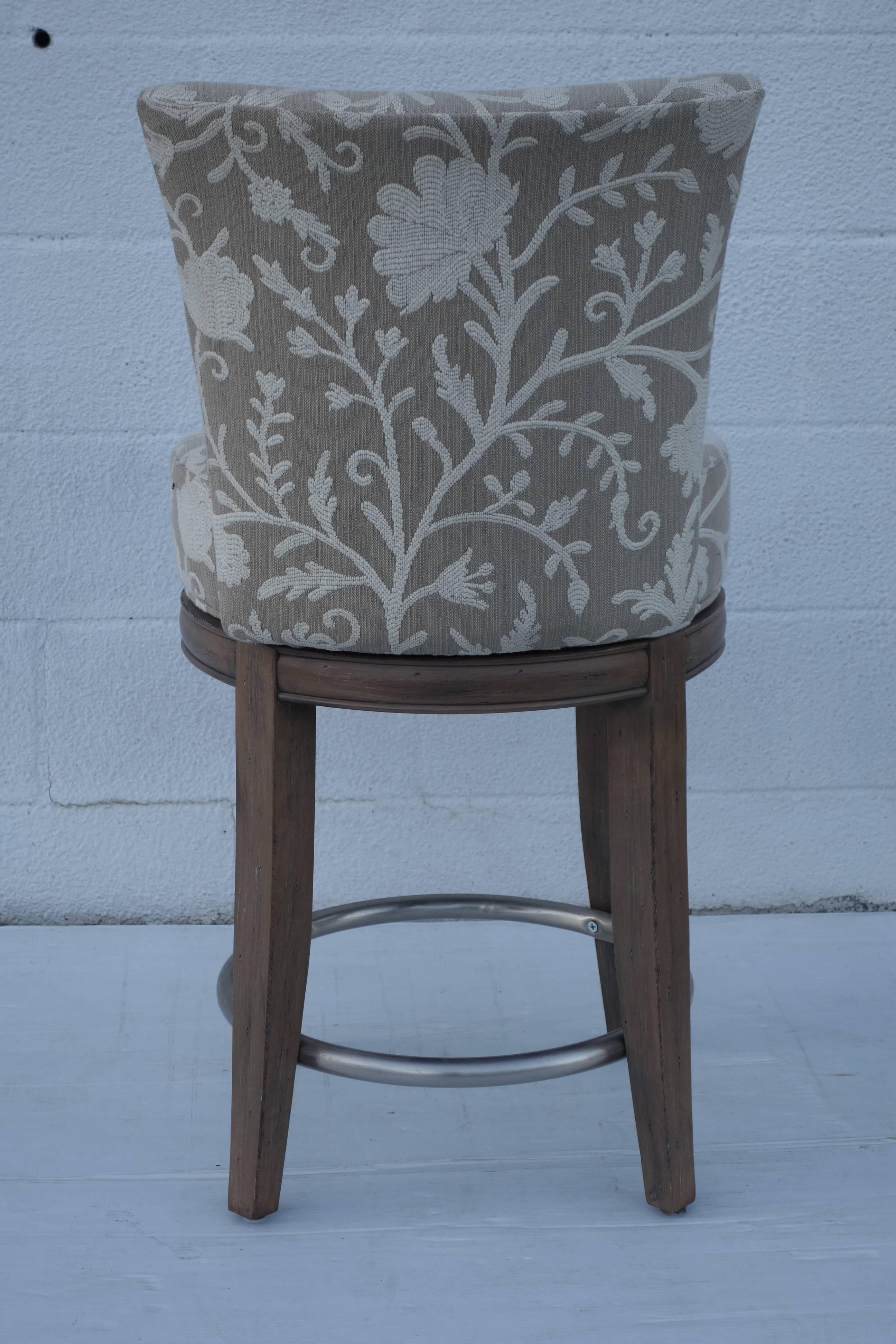Danbury counter stool with a swivel seat. 

The seat height is 26