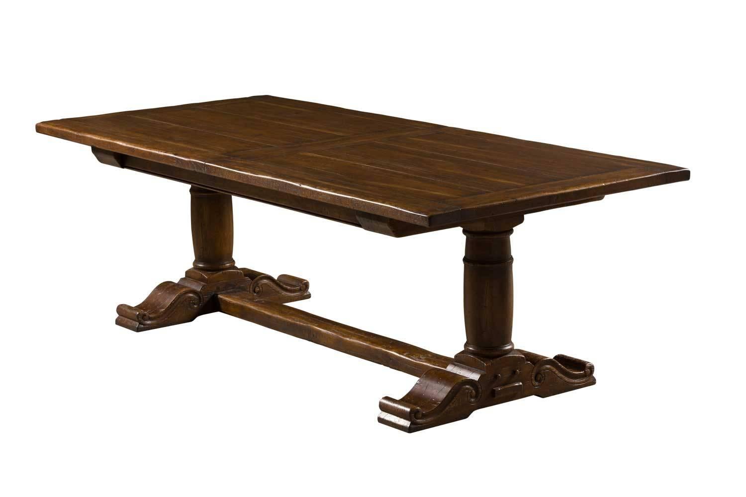 handmade oak dining table