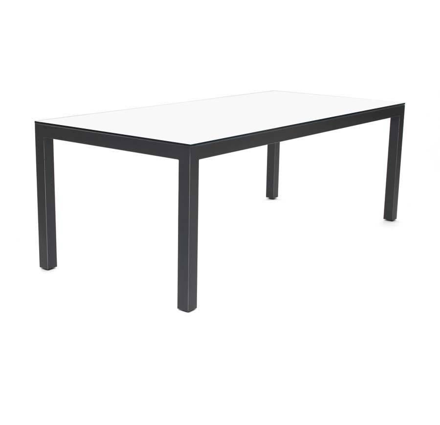 A classoc Parsons table ready to be customized for your space and decor: Start with a simple and sophisticated rectangular metal table base in your choice of sizes: 60