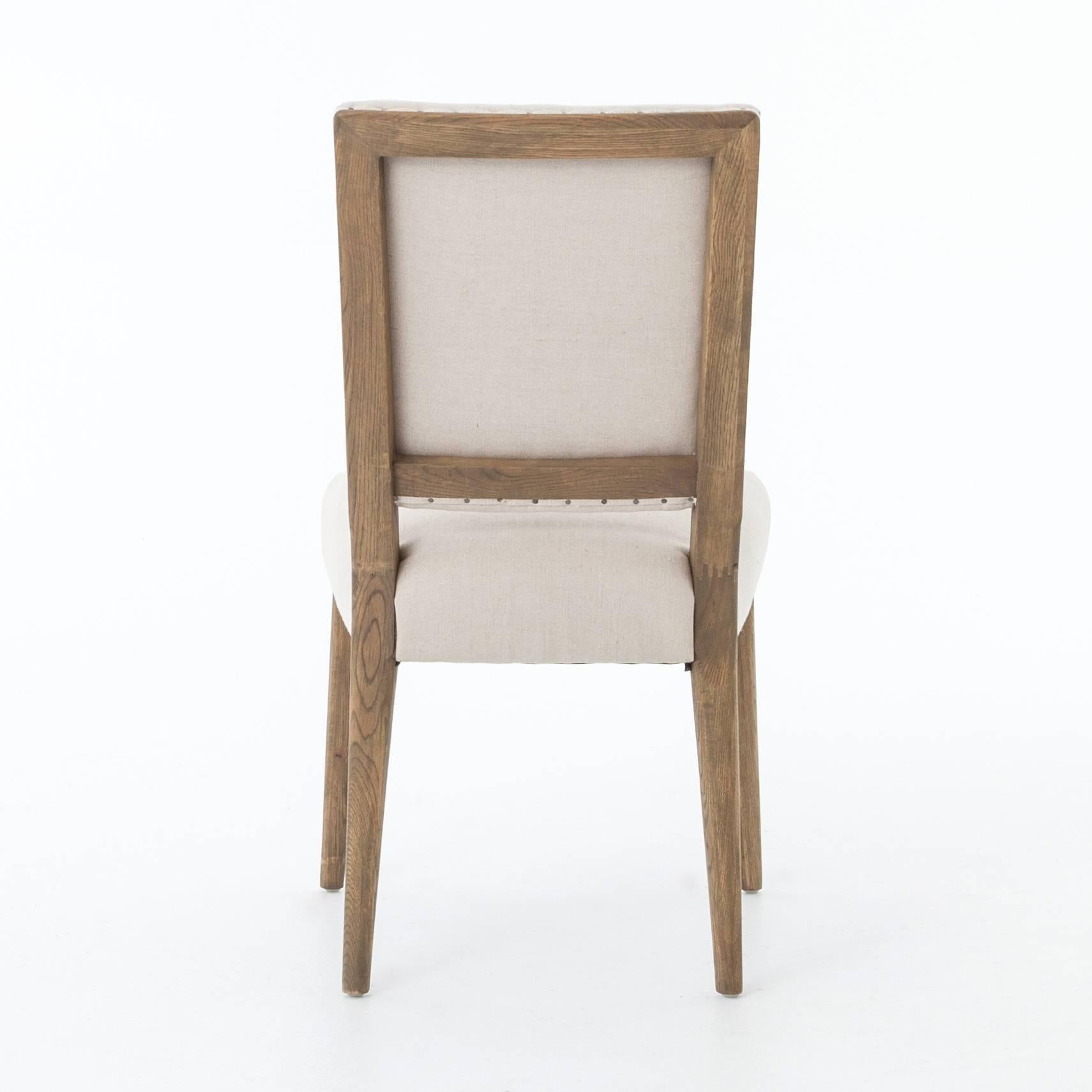 Contemporary Upholstered Dining Chair For Sale