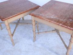 Pair of Faux Bamboo Side Tables