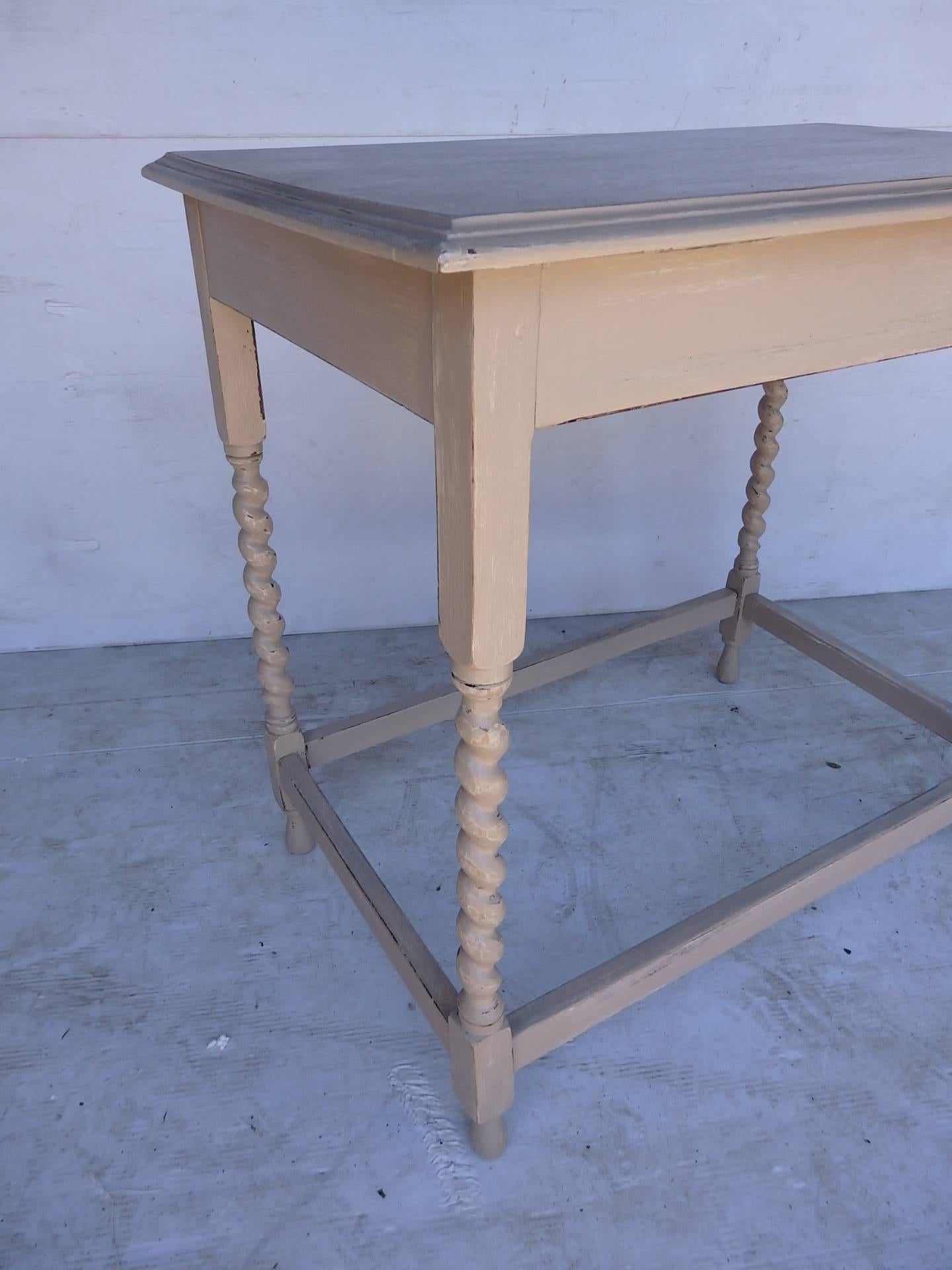 European Small Barley Twist Table For Sale