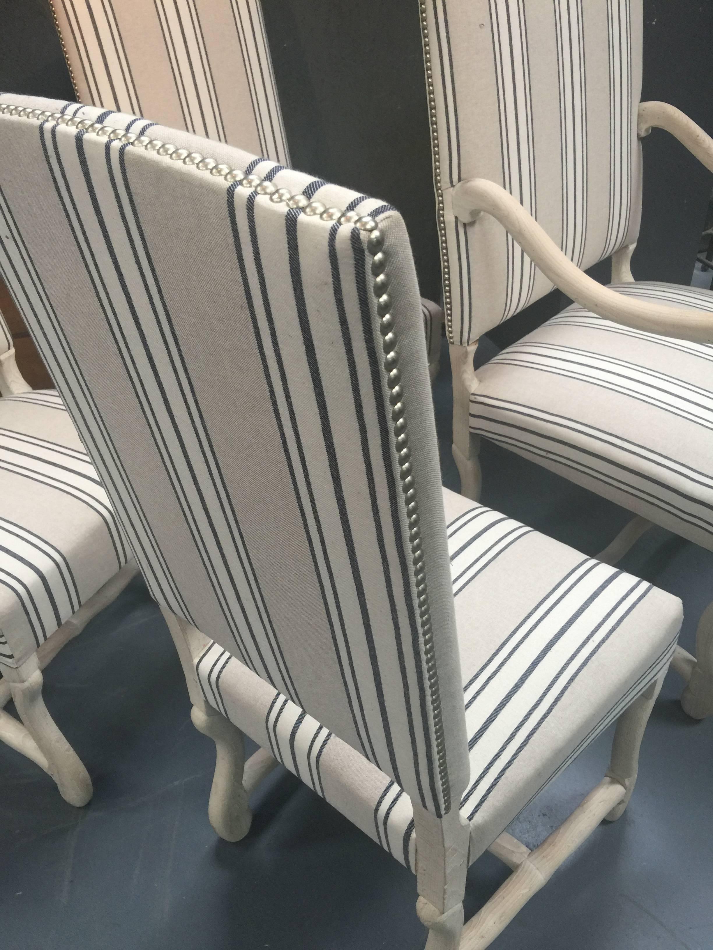 European Set of Eight Dining Chairs For Sale