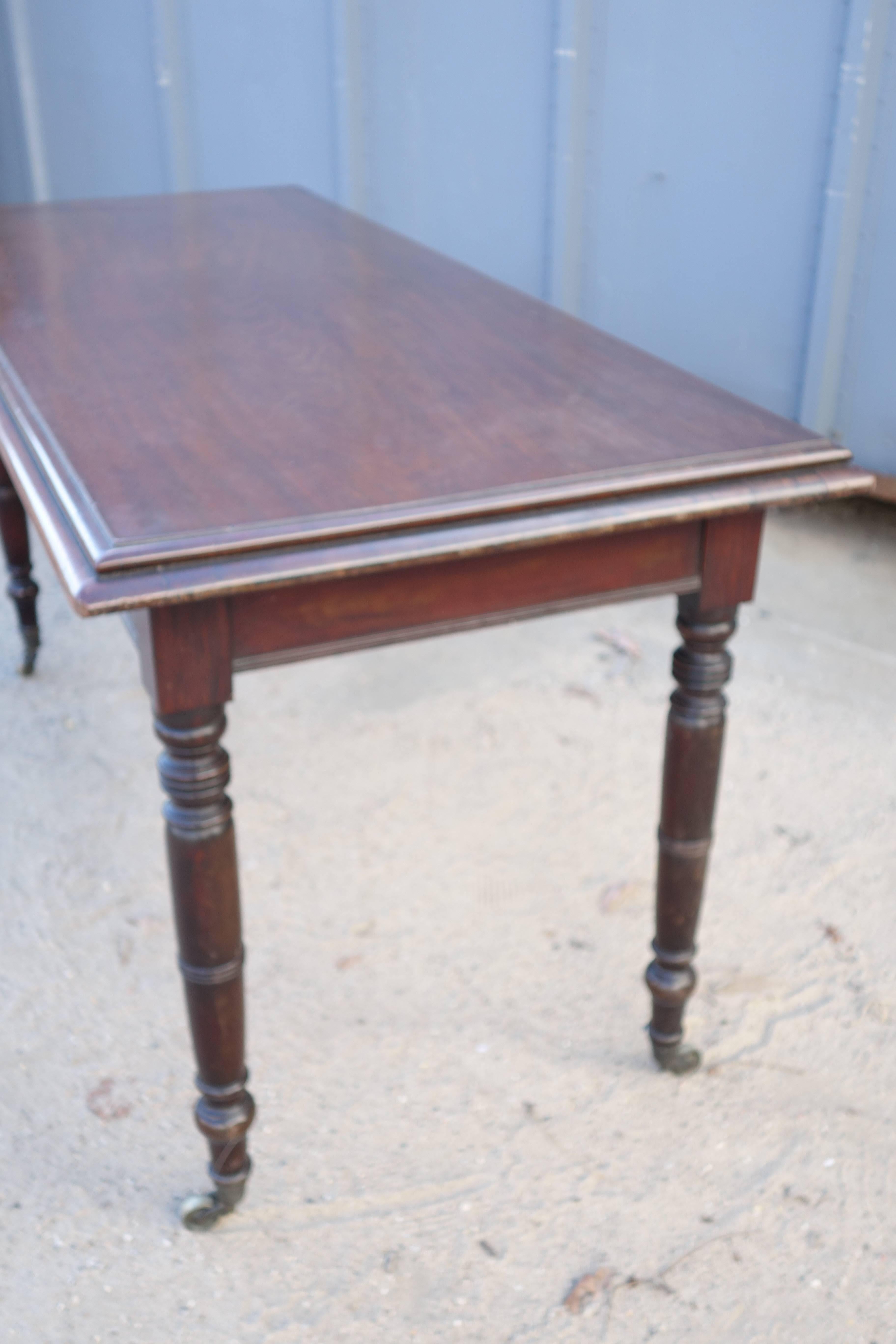19th Century Mahogany Writing Table For Sale
