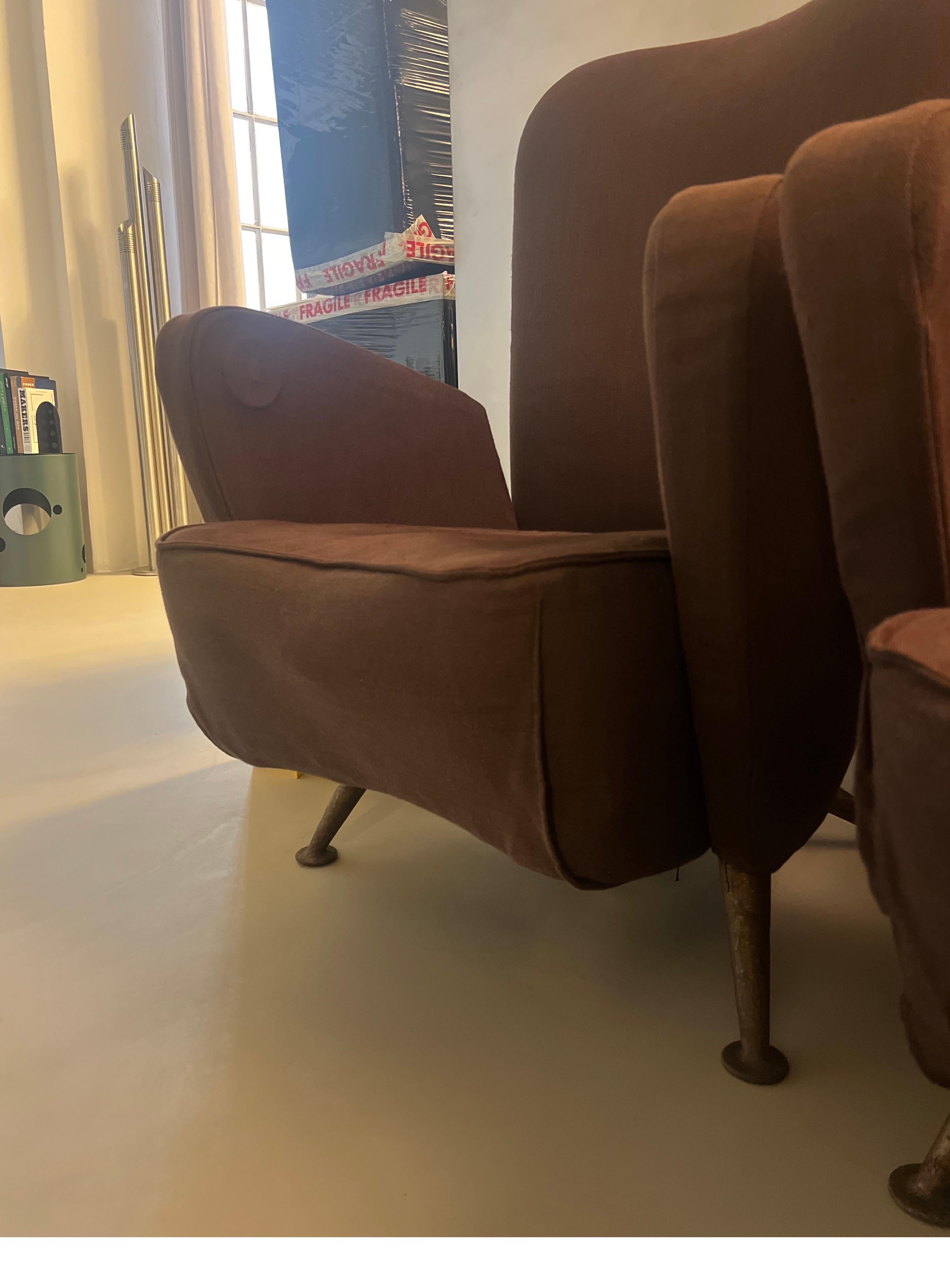 Poltrone di Gio Ponti e Giulio Minoletti per il Settebello in vendita 8