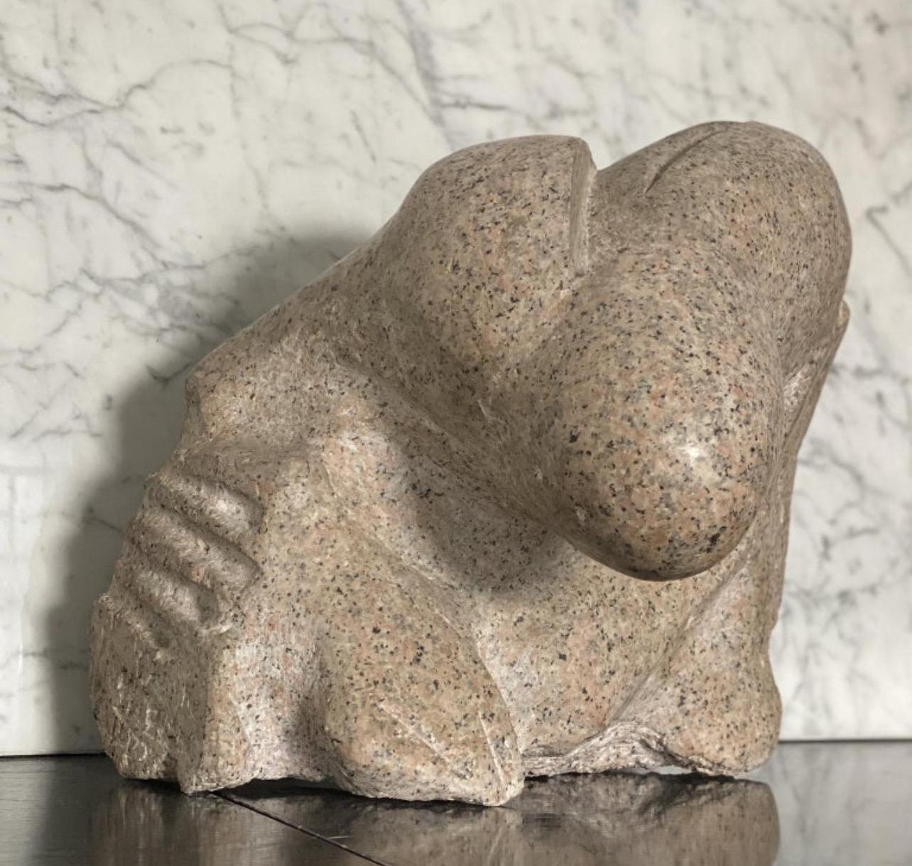 Sculpture en granit rose d'Aldo Flecchia 5