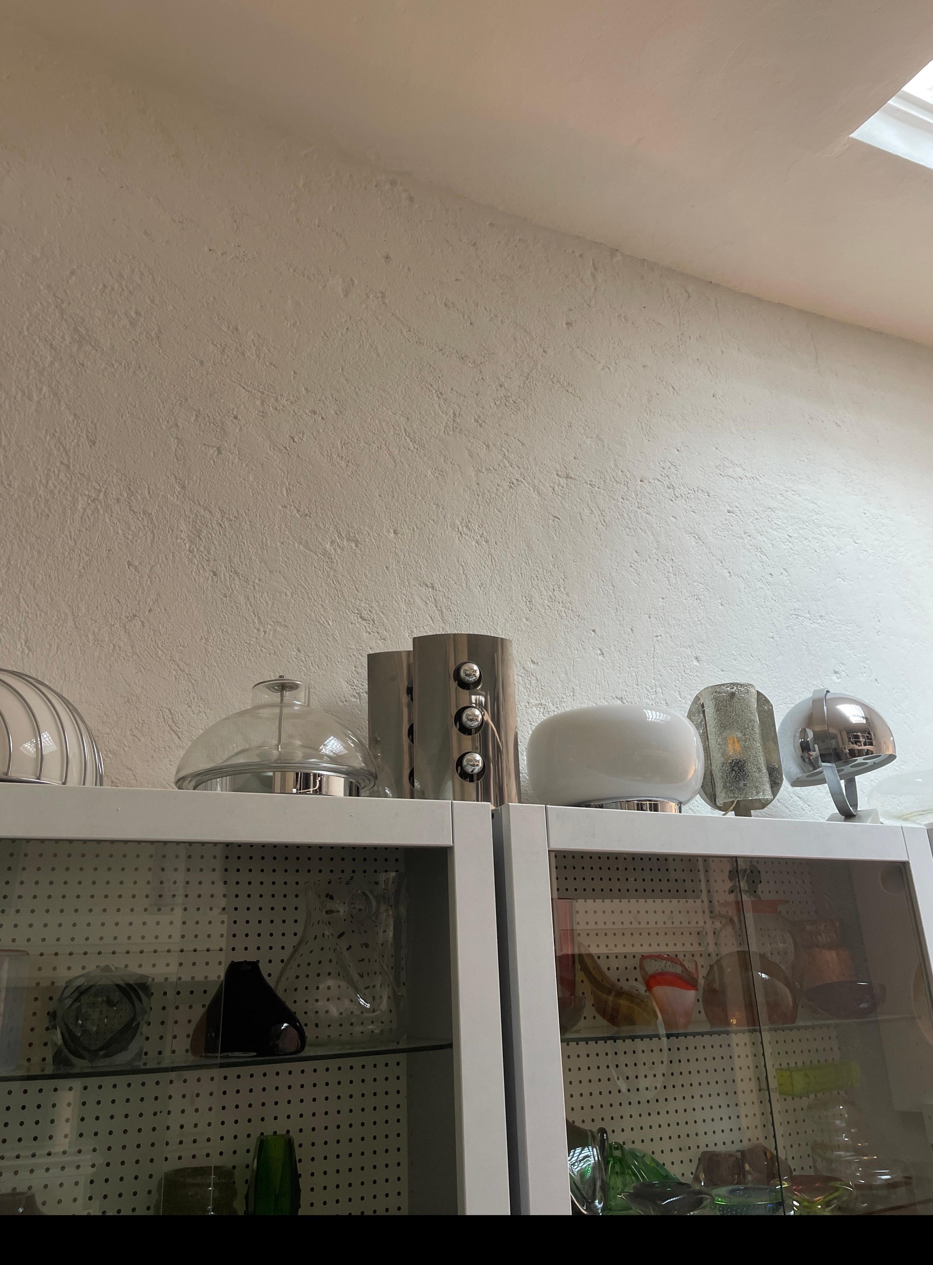 Pair of Vintage Reggiani Sconces in Stainless Steel, Italian Space Age, 1960s For Sale 4