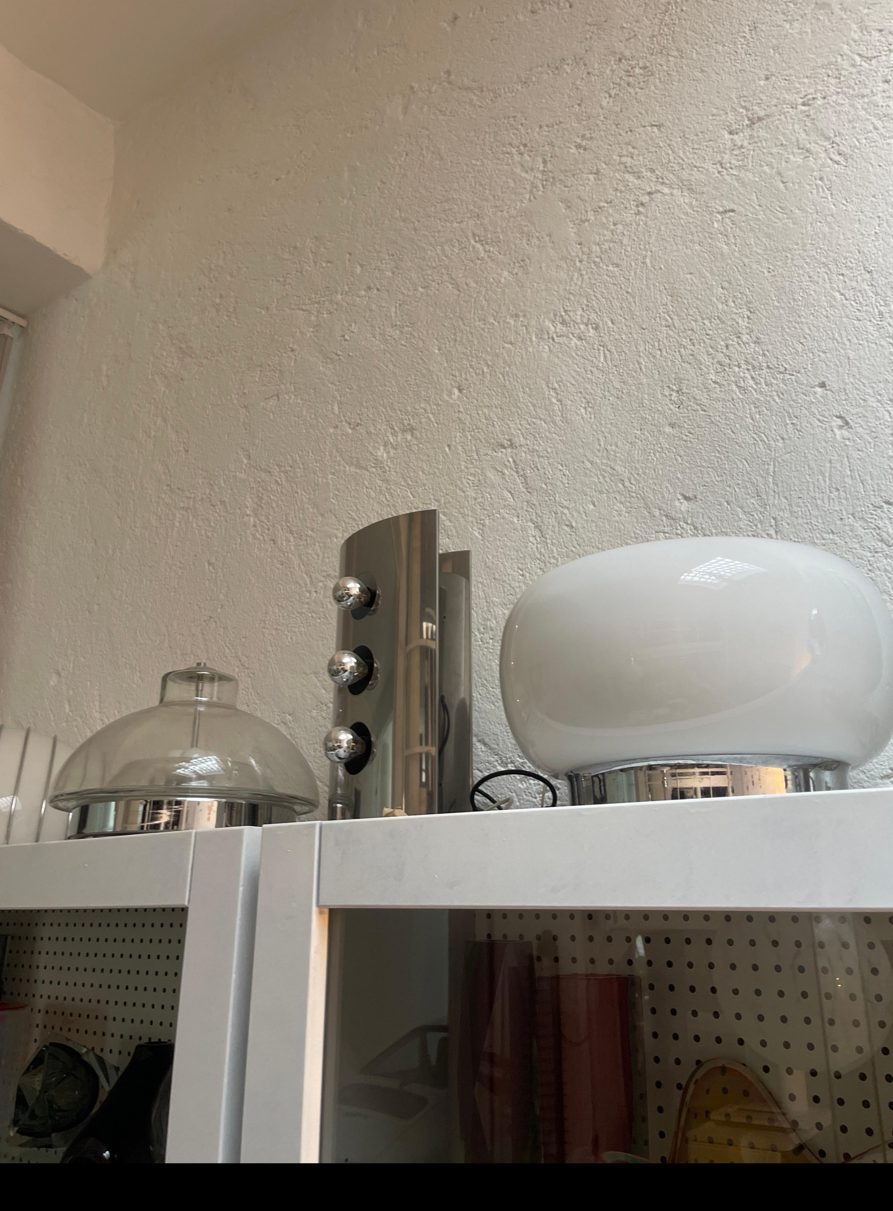 Pair of Vintage Reggiani Sconces in Stainless Steel, Italian Space Age, 1960s For Sale 6