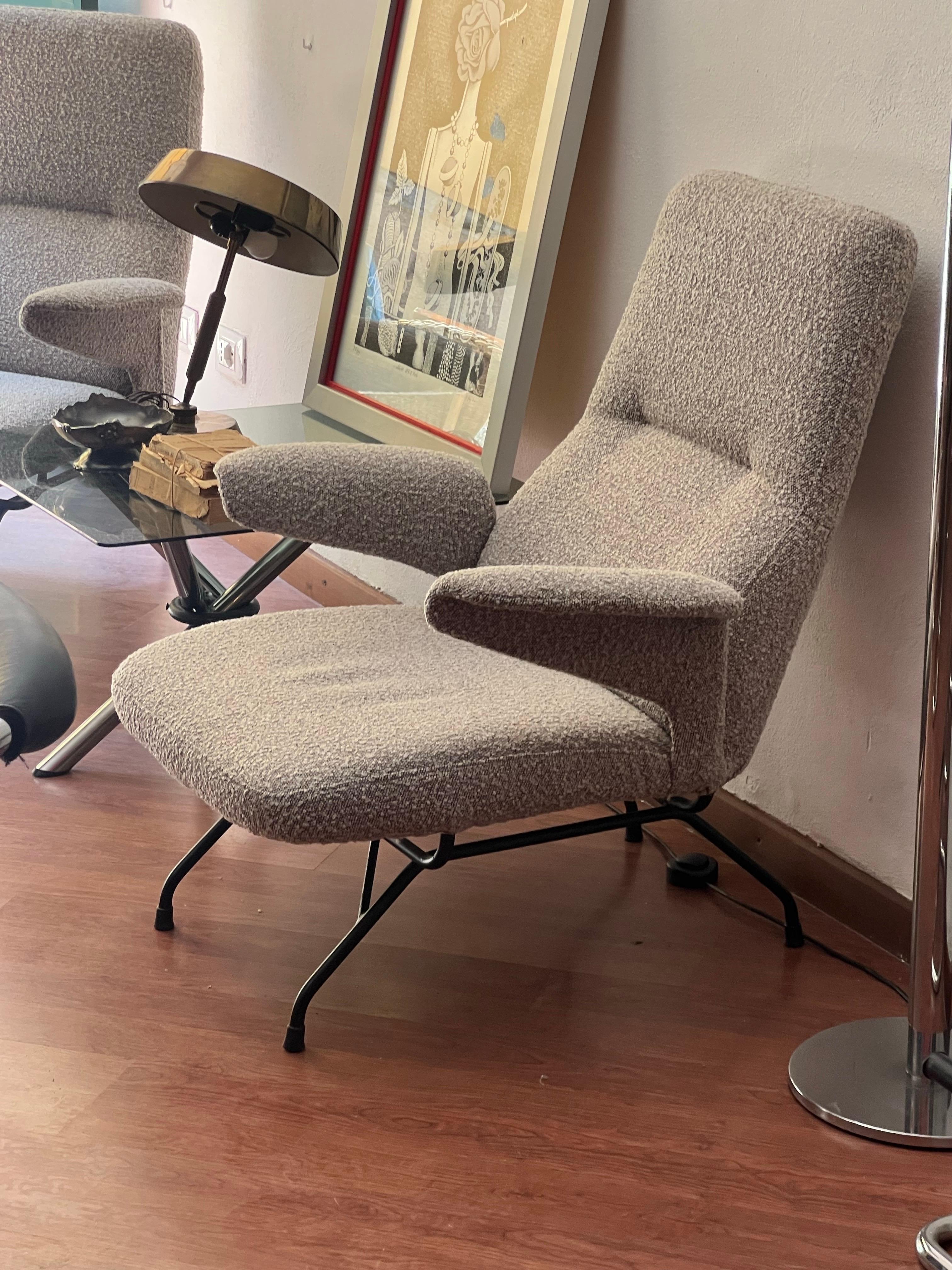 Table basse pliable vintage, métal tubulaire chromé et verre fumé en vente 7
