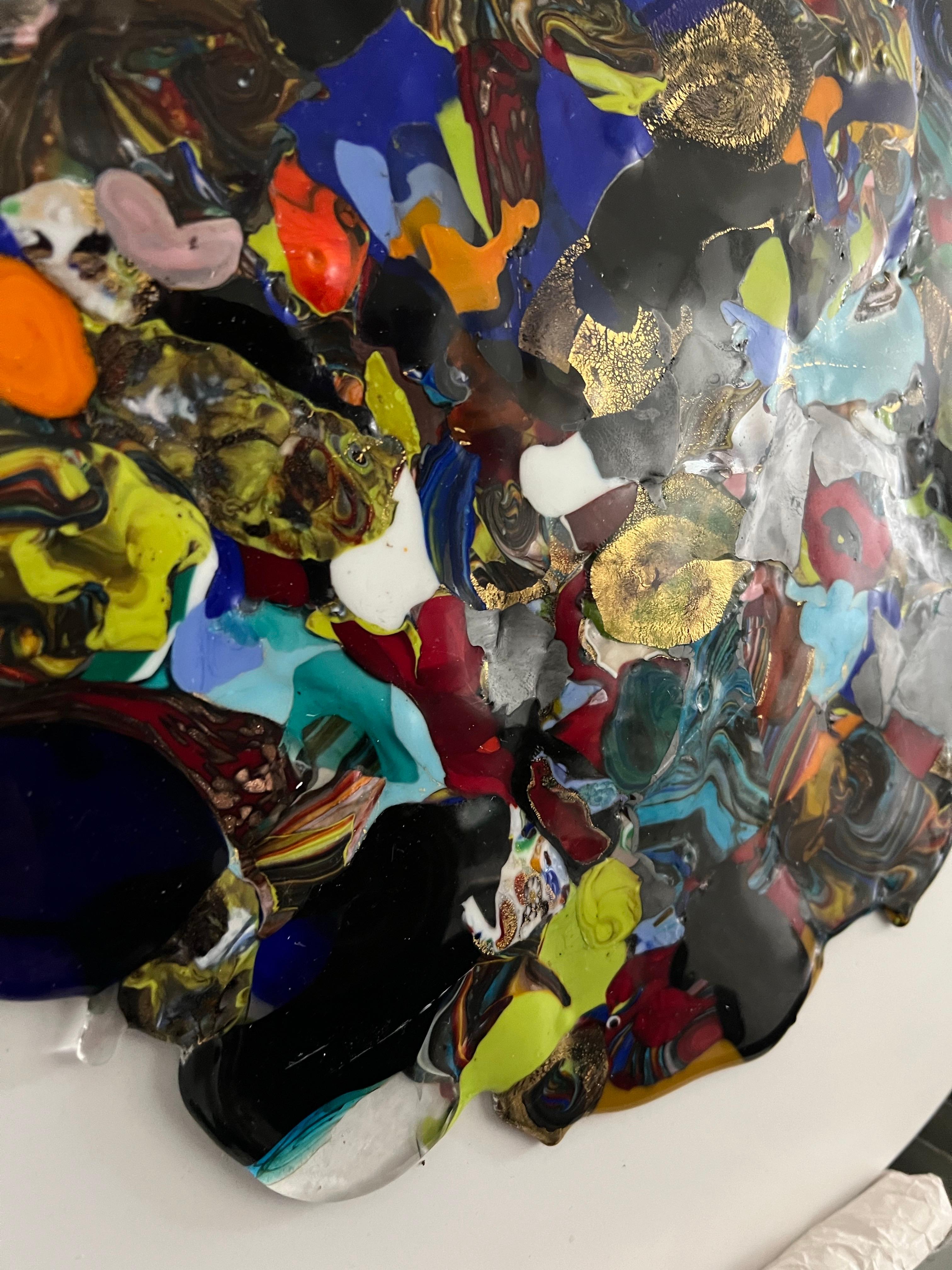 Sculpture murale contemporaine 