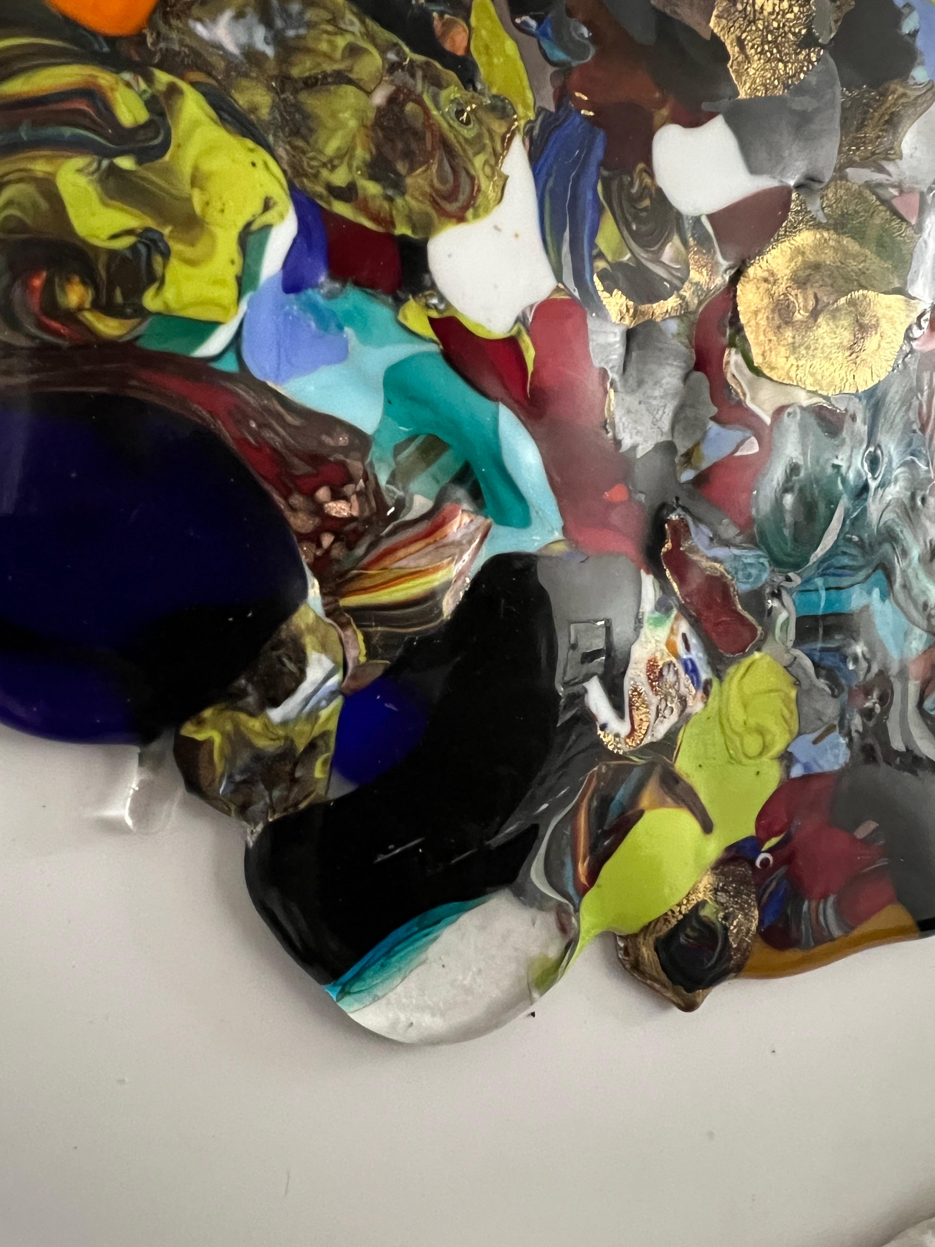 Sculpture murale contemporaine 