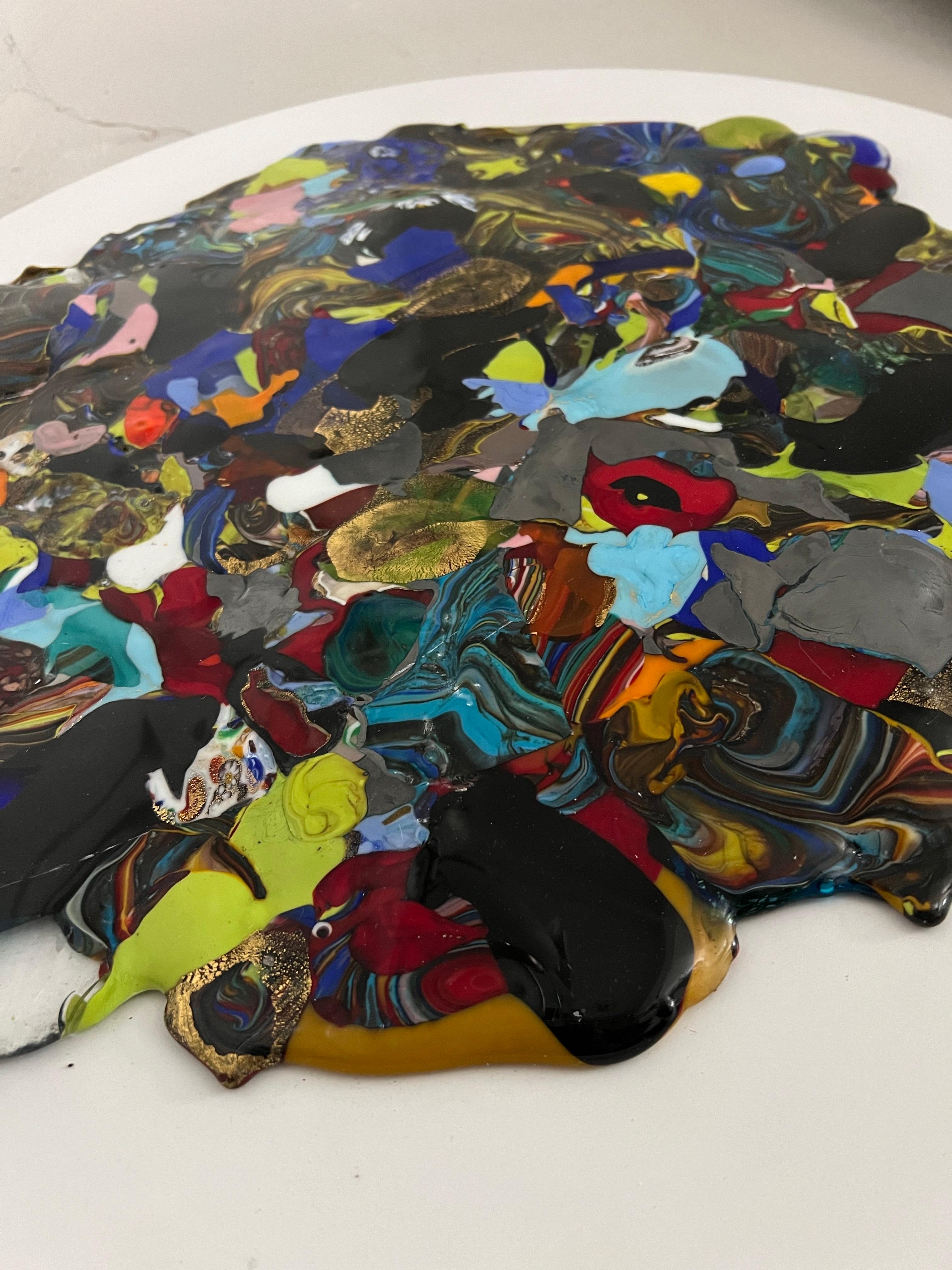 Sculpture murale contemporaine 