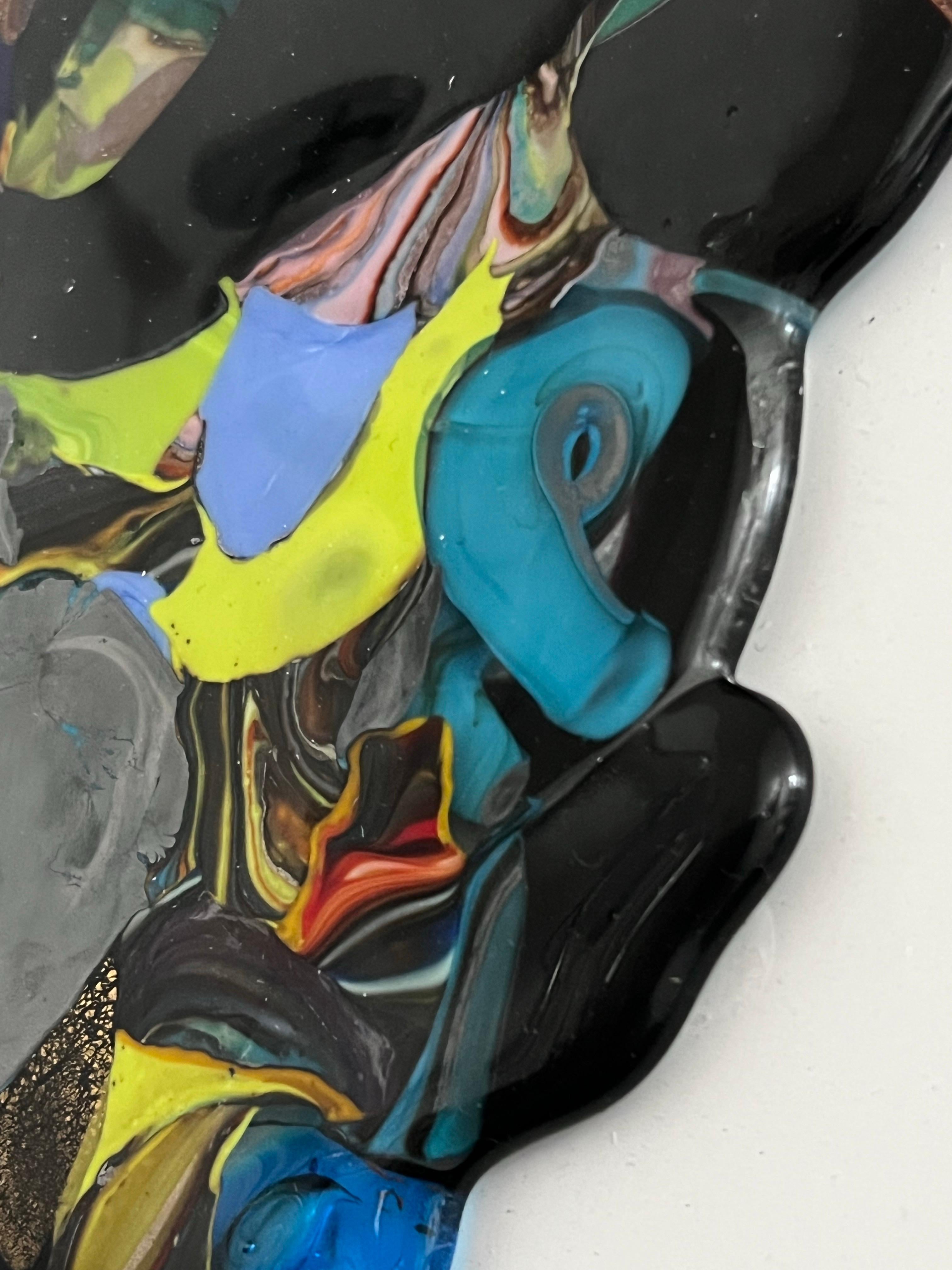 Sculpture murale contemporaine 