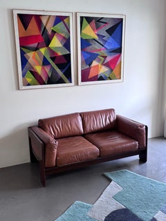 Sculptural Mid Century Bastiano sofa 2 seat by Afra and Tobia Scarpa for Gavina