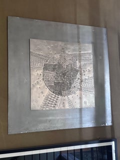 Abstrakte Aluminiumskulptur von Lino Tiné aus der zweiten Hälfte des 20. Jahrhunderts
