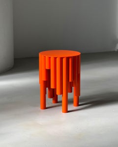 Spinzi Circus Tabouret contemporain, orange vif, Design Collective, MDW 2024