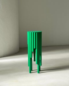 Spinzi Circus Contemporary High Side Table in Bright Green, Collectible Design