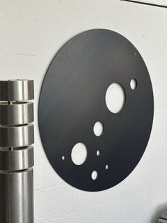 Round Metal Artwork, Decorative Art Panel, Wall Sculpture by Spinzi