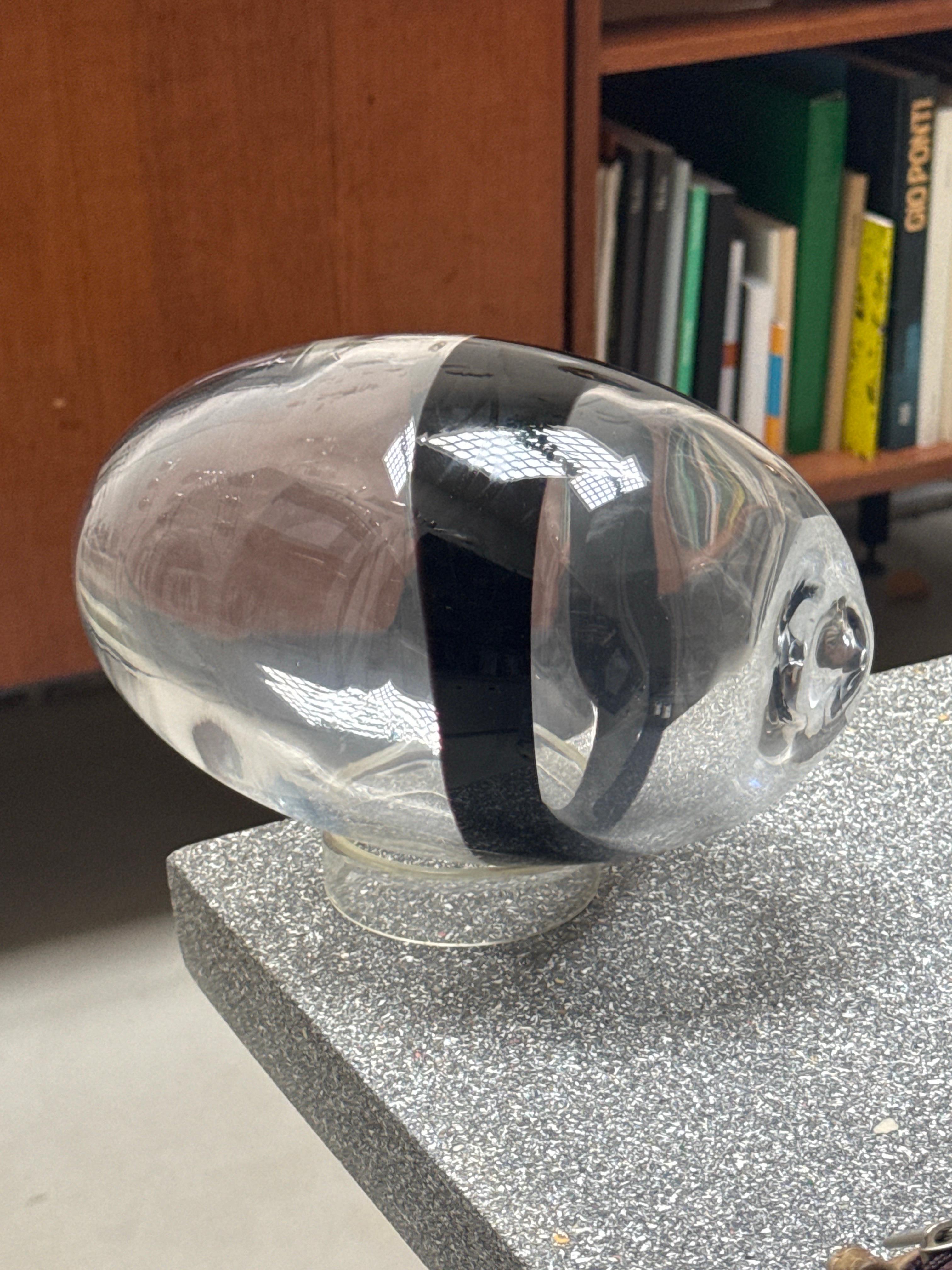 Venini by Pierre Cardin, big Murano Glass Sculpture, Egg Sculpure, Italian 1960s For Sale