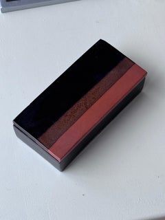Rare Bitossi Ceramic Box, Orange & Brown , Made in Italy 1970's