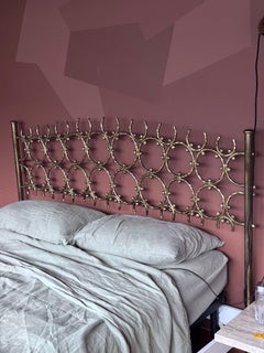 Vintage Italian Brass Bed Structure by Osvaldo Borsani and Arnaldo Pomodoro