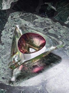20th Century Murano "Sommerso" Glass for Coffee table, Bookcase, Shelf