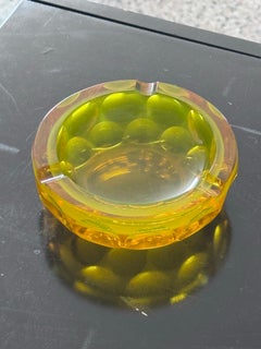 Yellow Murano Glass / Ashtray - Decorative bowl from the 70's
