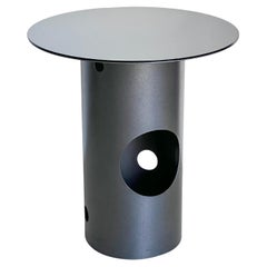 21st Century Contemporary Dining Table, Grey, Mirror Top