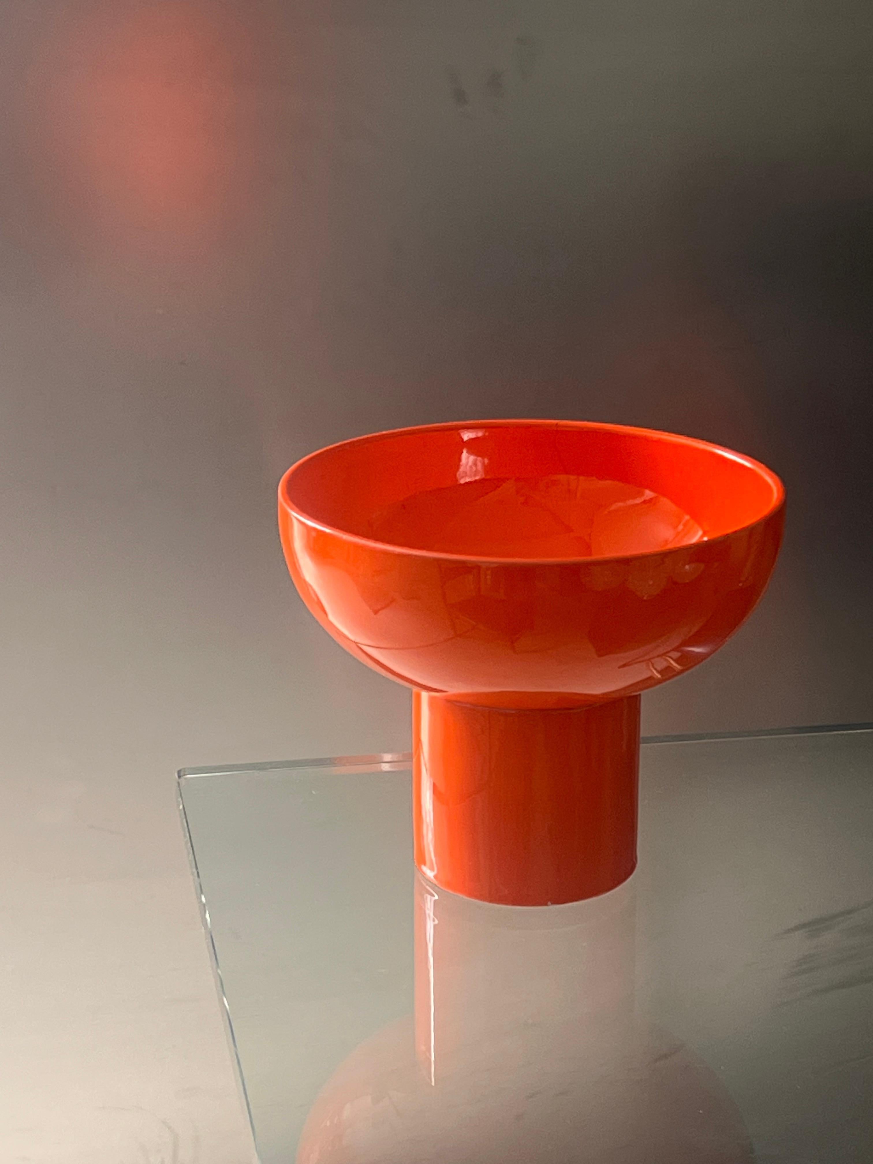 Italiano Vaso scultura in ceramica di Gabbianelli realizzato in Italia negli anni '60, accento da libreria in vendita