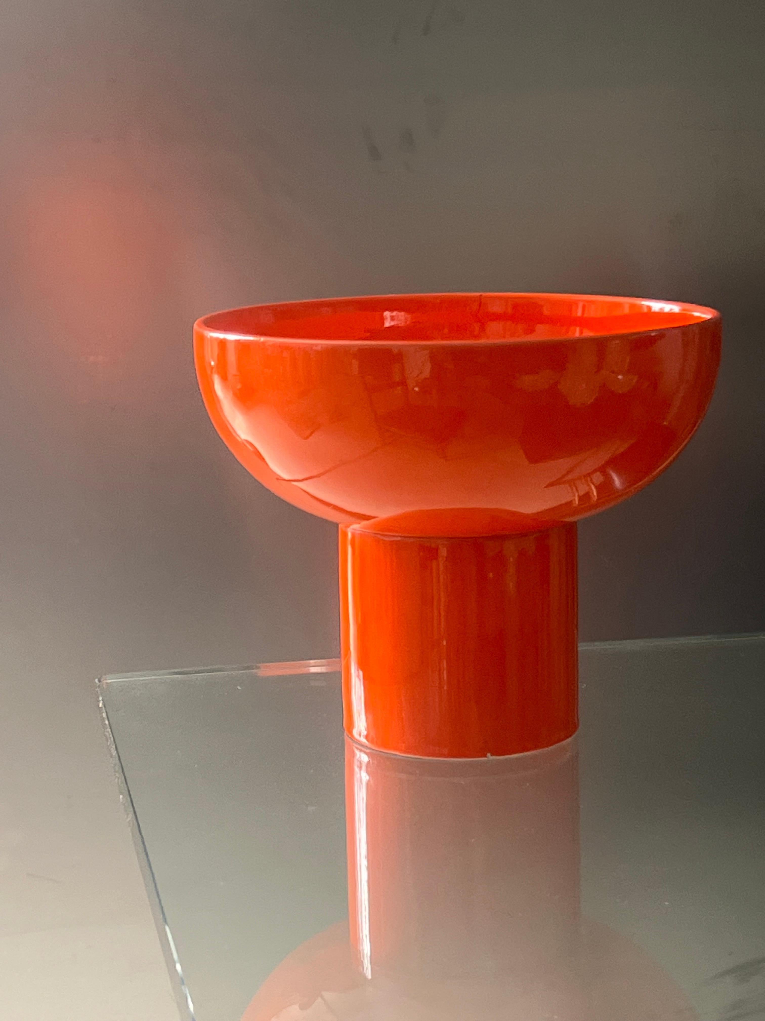 Vaso scultura in ceramica di Gabbianelli realizzato in Italia negli anni '60, accento da libreria In condizioni buone in vendita a Milano, IT