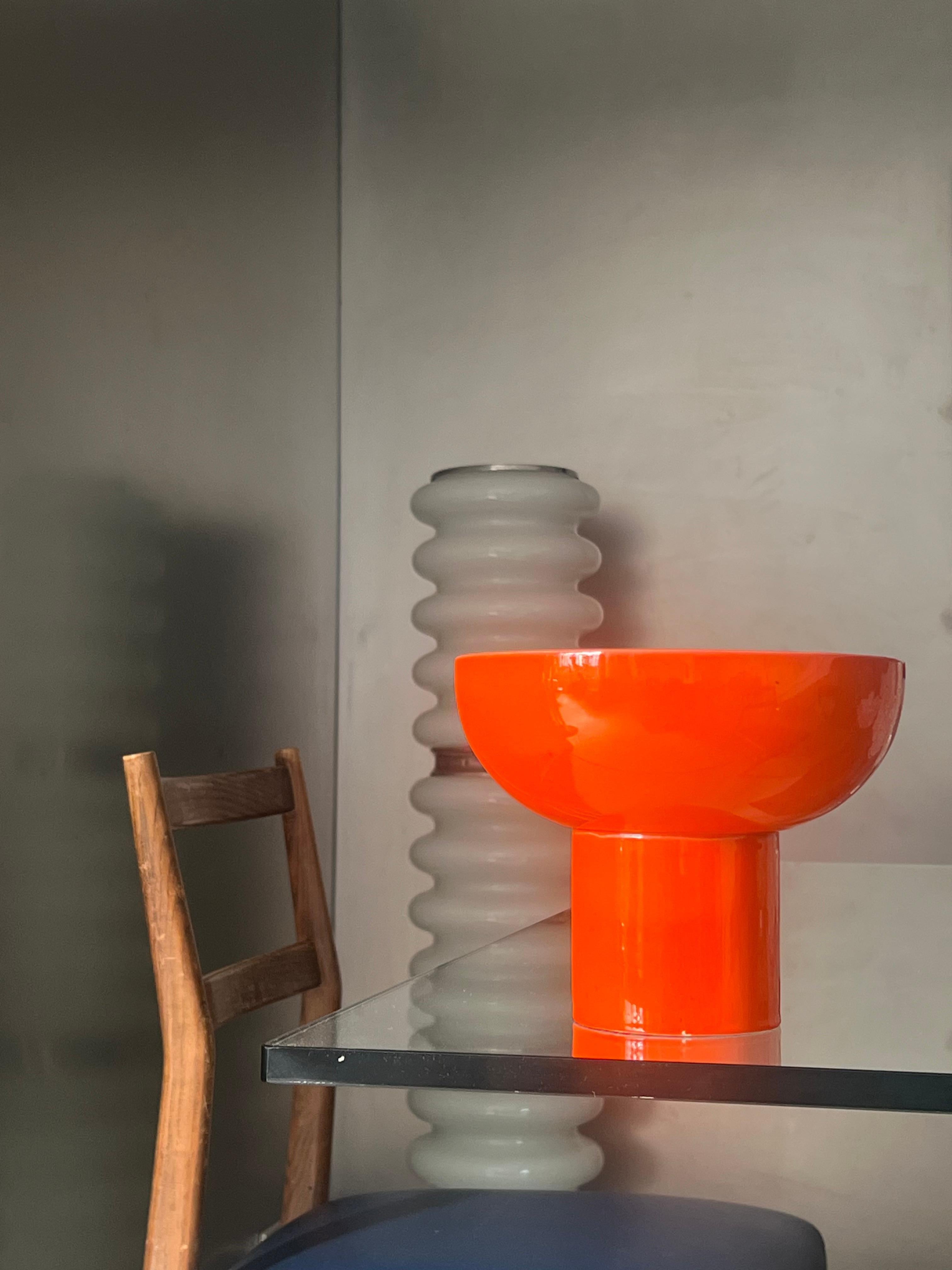 Vaso scultura in ceramica di Gabbianelli realizzato in Italia negli anni '60, accento da libreria in vendita 5