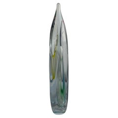 Vintage Tall and Colorful Vintage Italian Sculpture in Murano Glass
