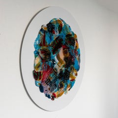 Decorative Murano Glass Wall Sculpture, "Eterna" Contemporary Art & Design