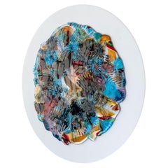 Decorative Murano Glass Wall Sculpture, "Eterna" Contemporary Art & Design