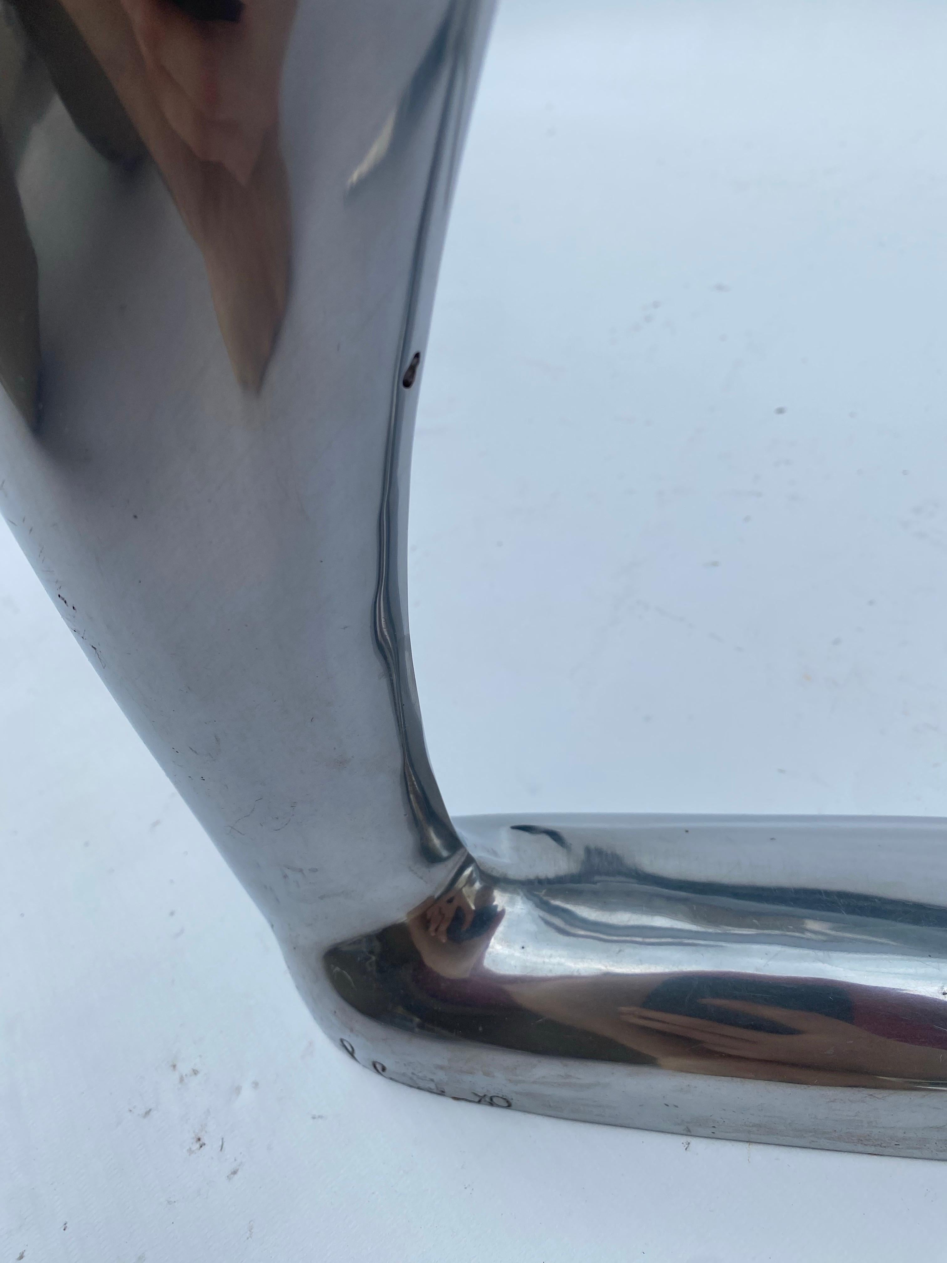 Pierangelo Caramia Arcadia Swing Table Phillipe Starck XO 1987 Side Glass Chrome For Sale 4