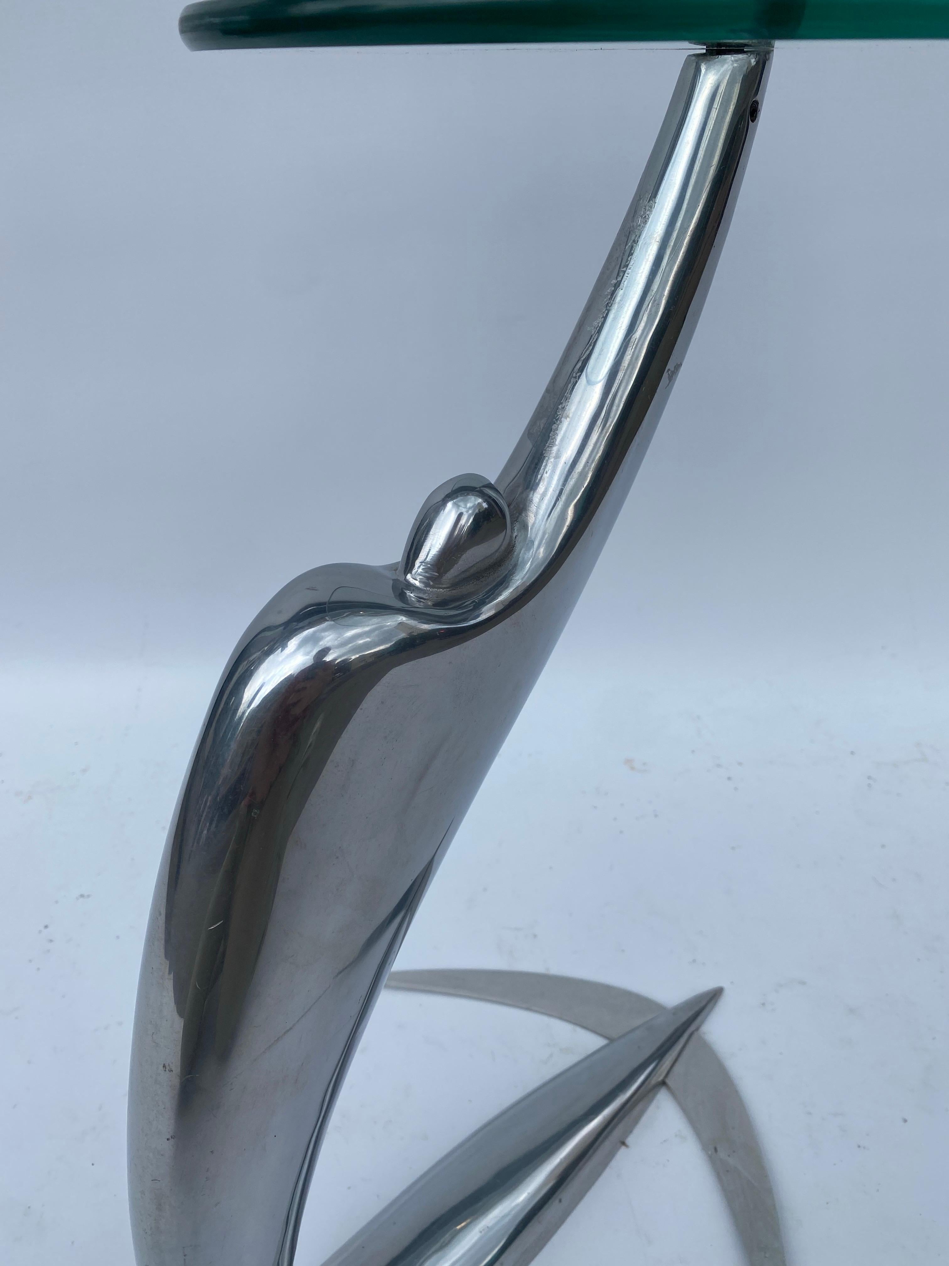 Pierangelo Caramia Arcadia Swing Table Phillipe Starck XO 1987 Side Glass Chrome For Sale 7