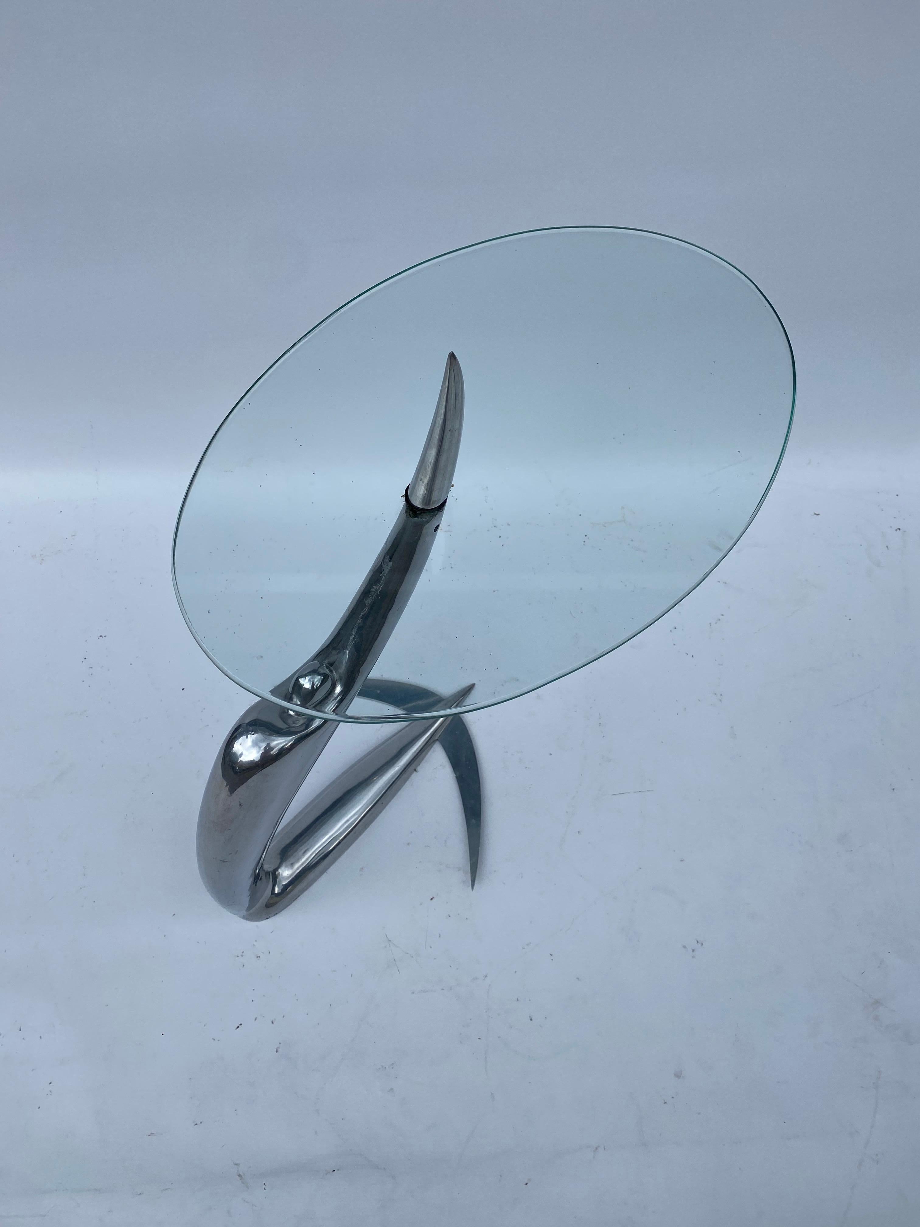 Pierangelo Caramia Arcadia Swing Table Phillipe Starck XO 1987 Side Glass Chrome For Sale 2