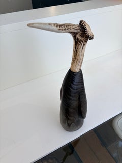 Handmade Sculpture Art Linden Wood Deer Antler by Linas Zulkus #1 2026