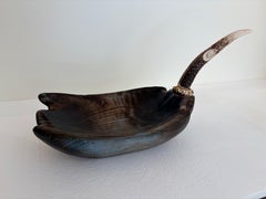 Handmade Sculpture Fruit Bowl Linded Wood Deer Antler by Linas Zulkus #2 2026