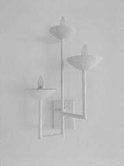 Three Armed Sconce with Square Base