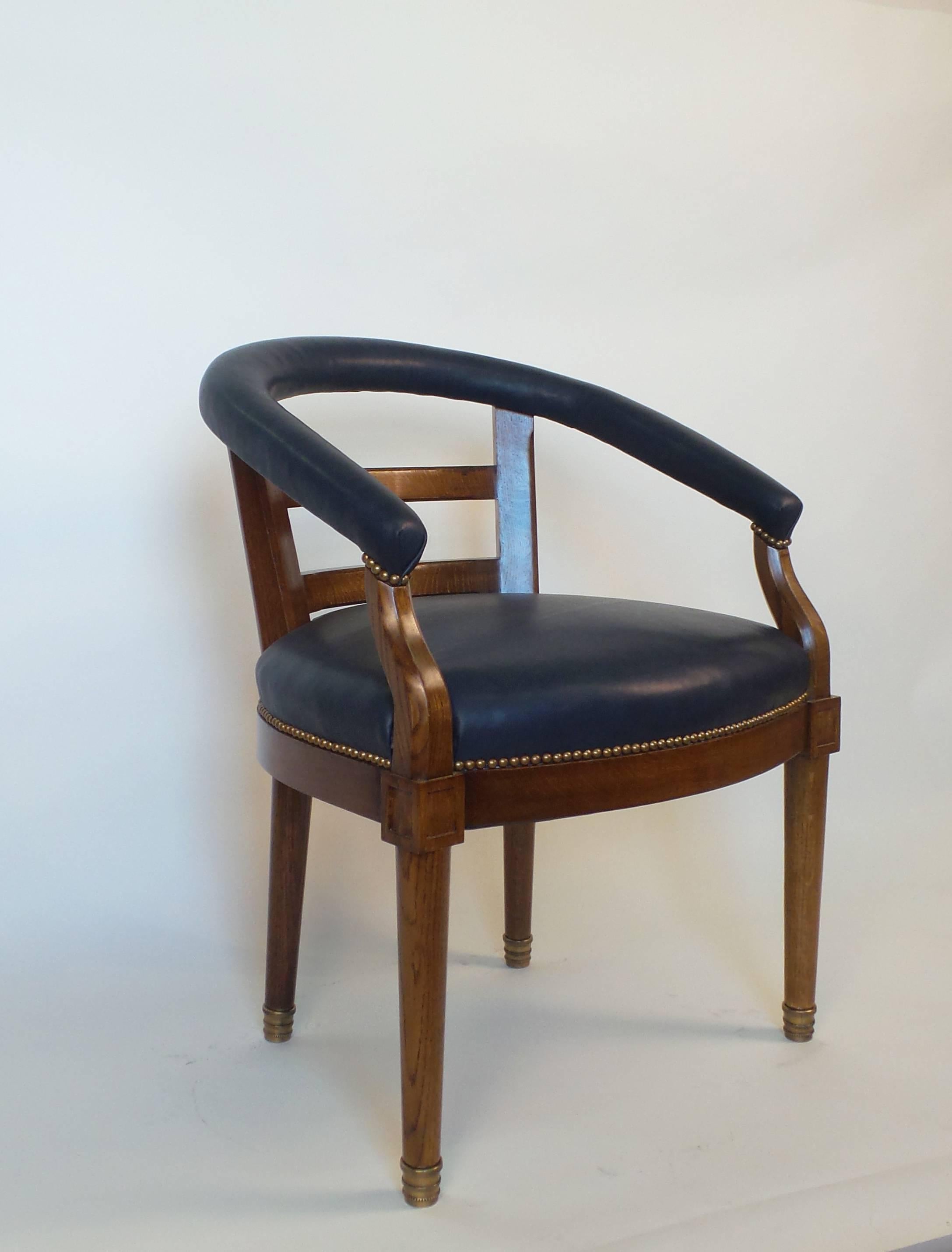 Contemporary American Barrel-Back Armchair For Sale