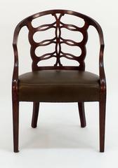 Carved Open Back Chair