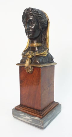 Empire Gilt and Patinated Bronze Sculpture