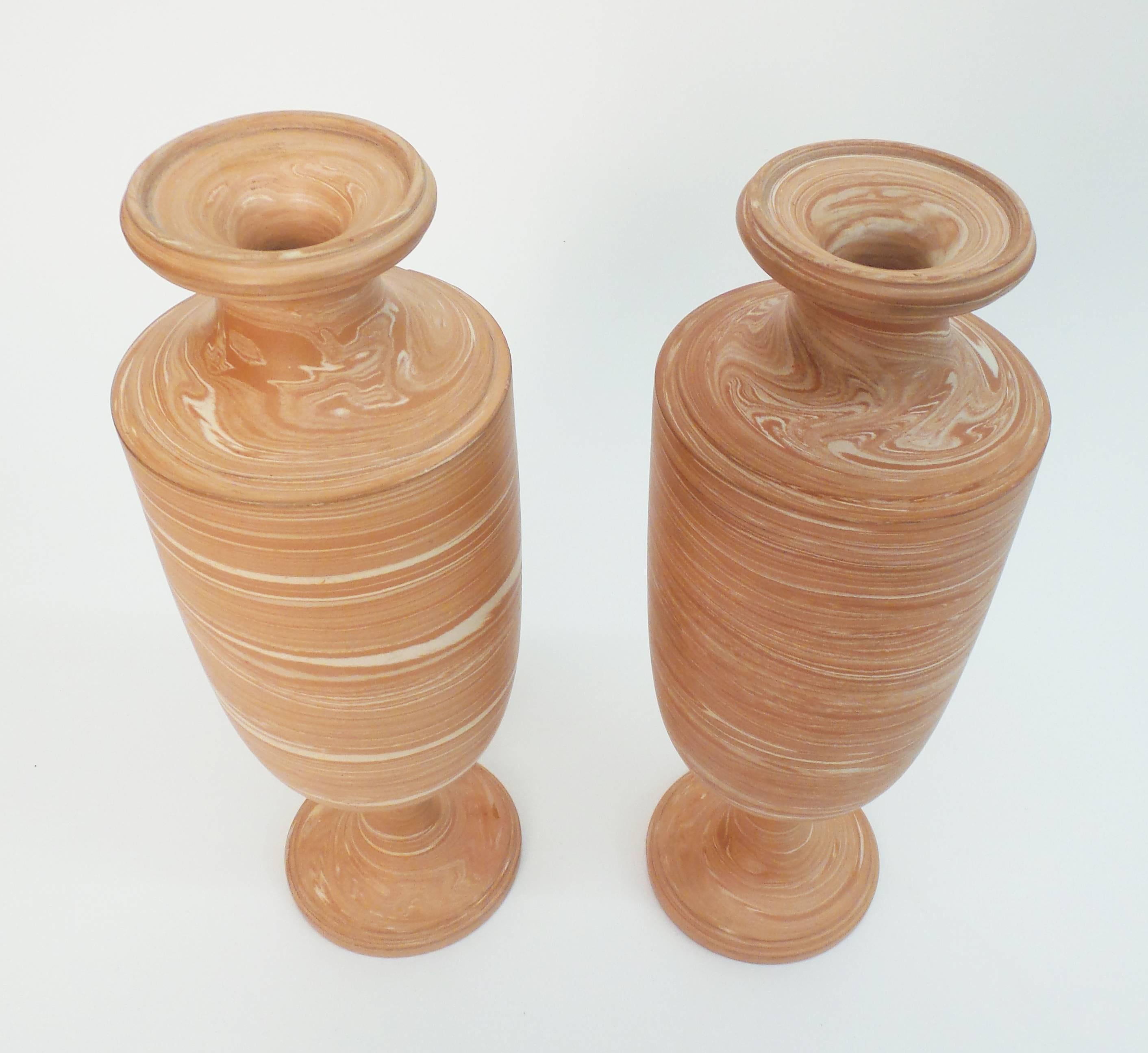 English Pair of Torquay Vases For Sale