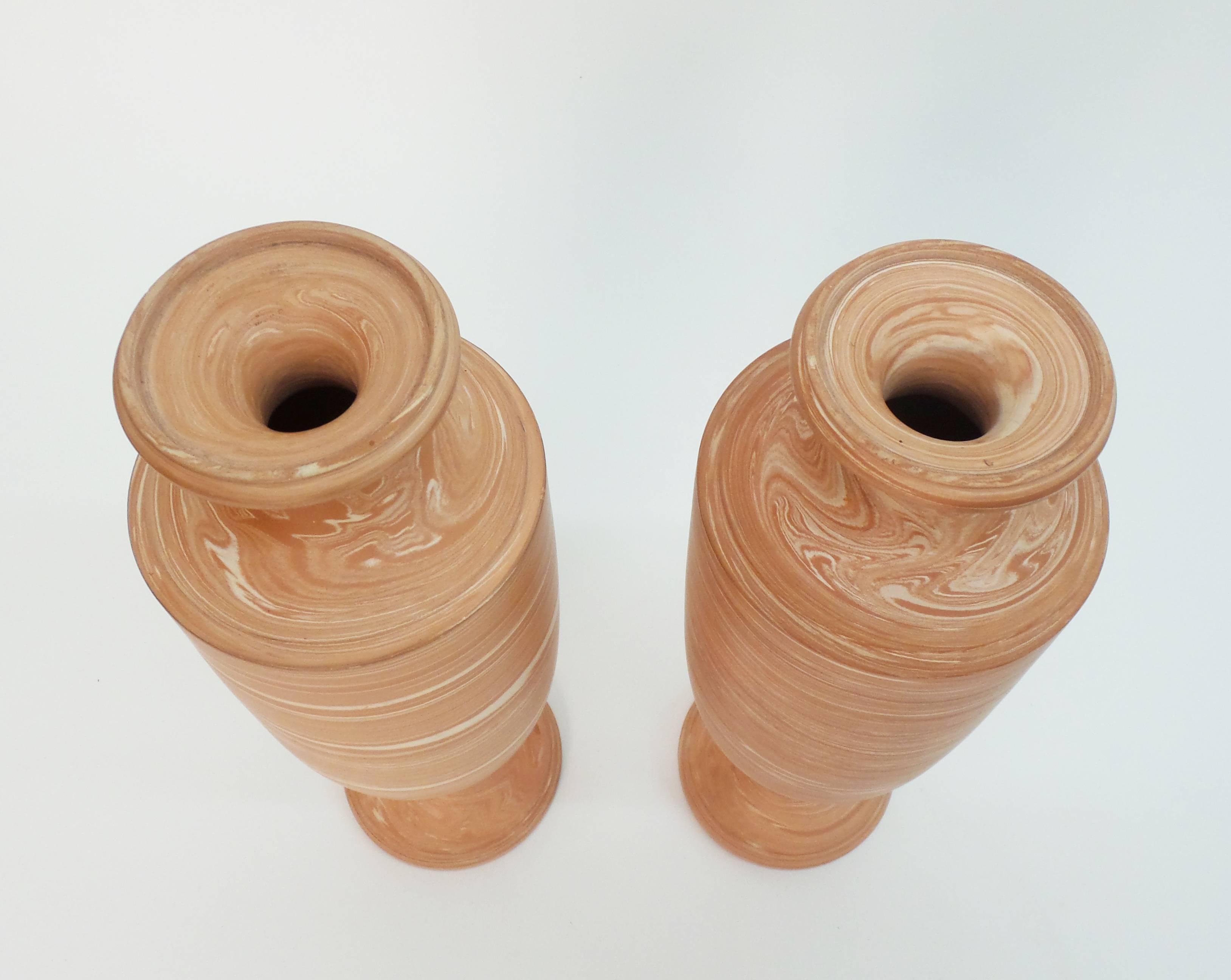 Pair of Torquay Vases In Excellent Condition For Sale In Long Island City, NY