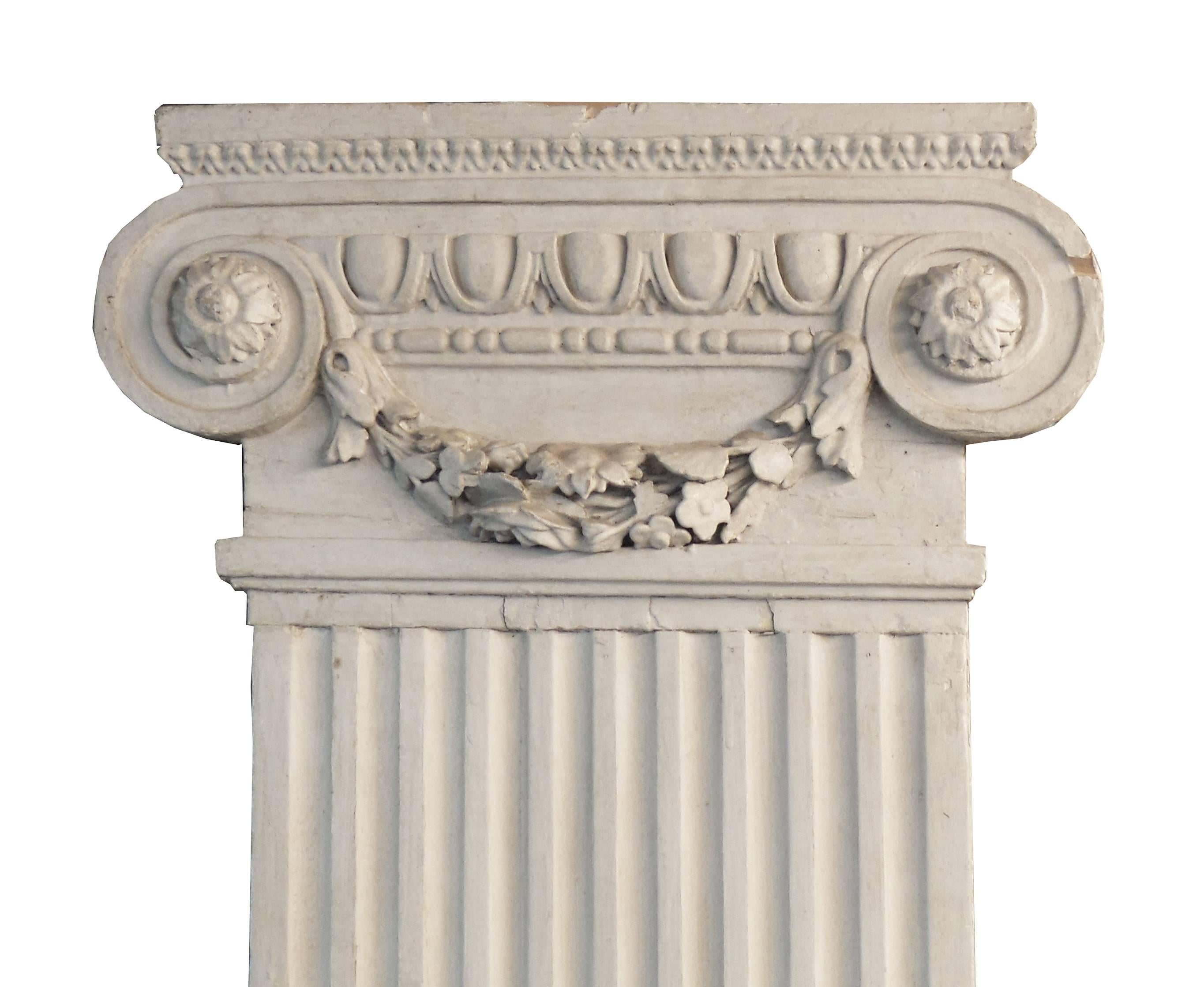 French Set of Six Louis XVI Style Pilasters For Sale