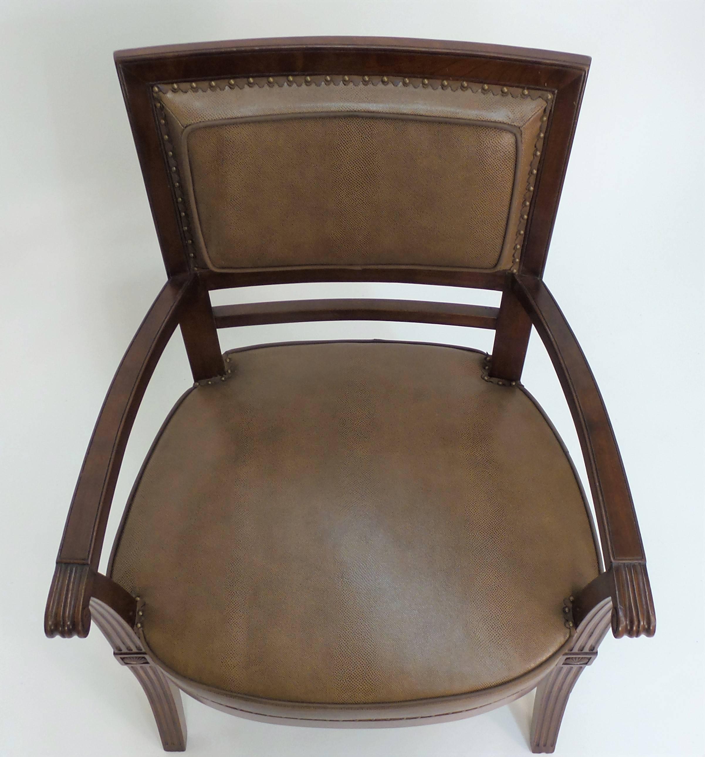 Wood Empire Armchair For Sale